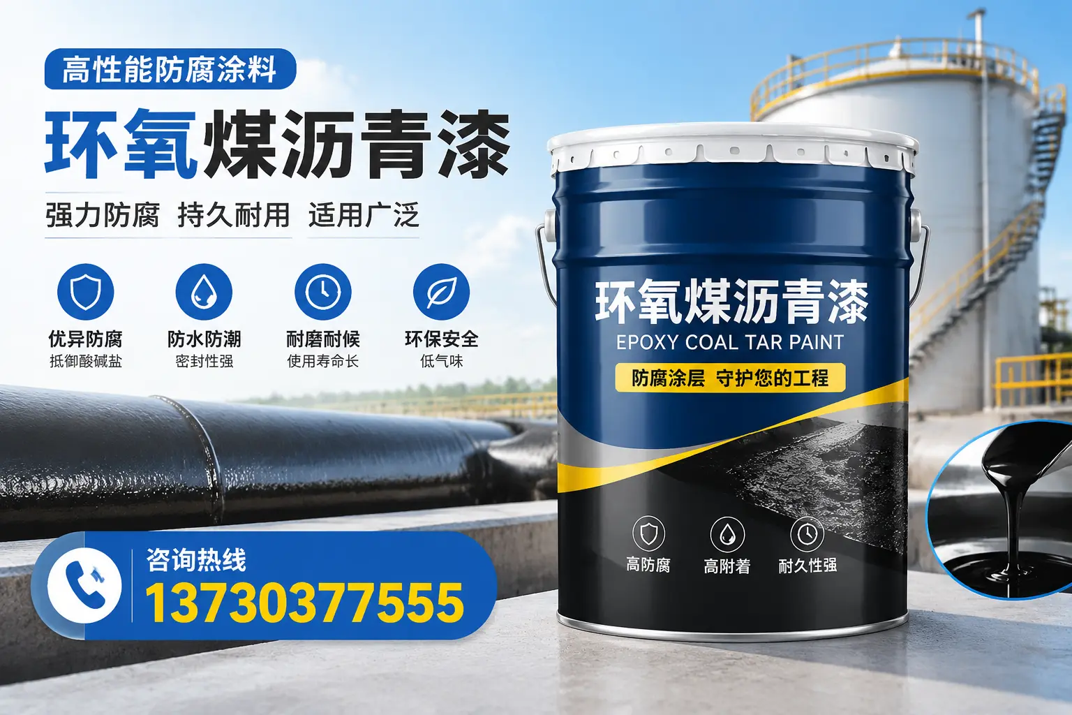 环氧煤沥青漆的耐久性分析，适合定西的使用场景
